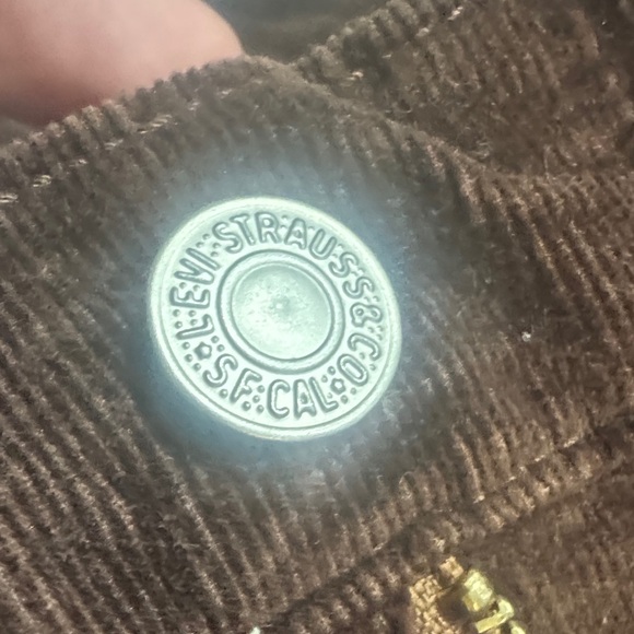 Levi's Dark Brown Corduroy Pants - Picture 5 of 9